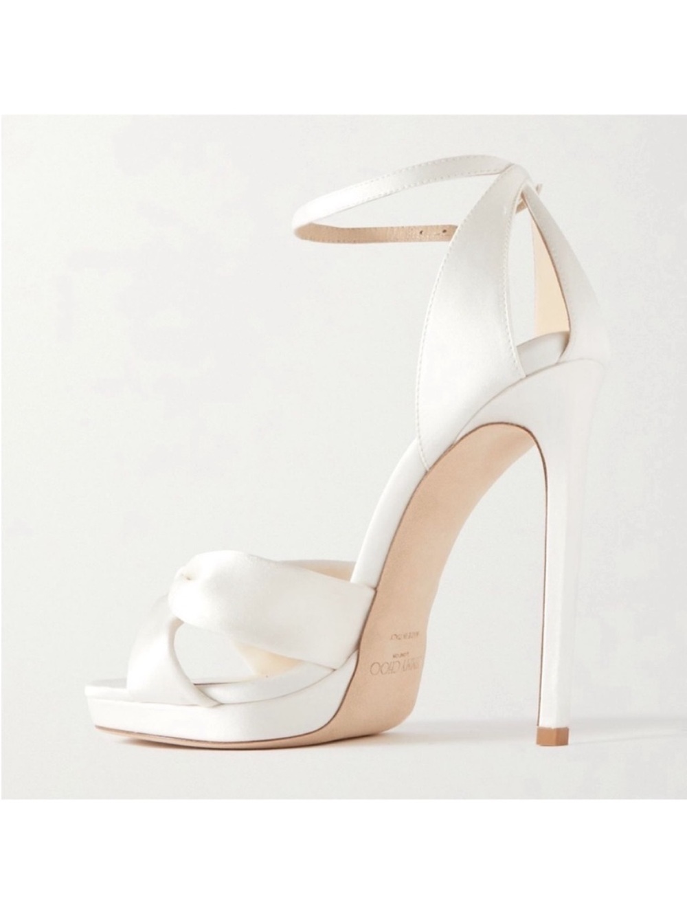 JIMMY CHOO Rosie 120 Satin Heels - Picture 3 of 11